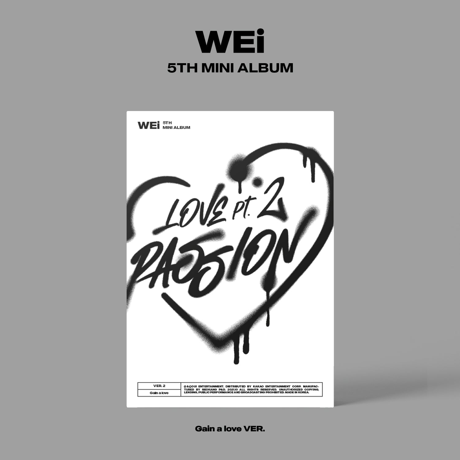 WEI 5TH MINI ALBUM 'LOVE PT.2 : PASSION' GAIN A LOVE COVER