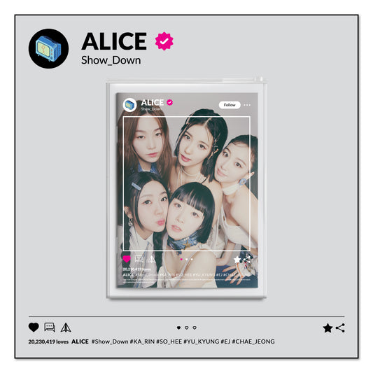 ALICE SINGLE ALBUM 'SHOW DOWN' COVER