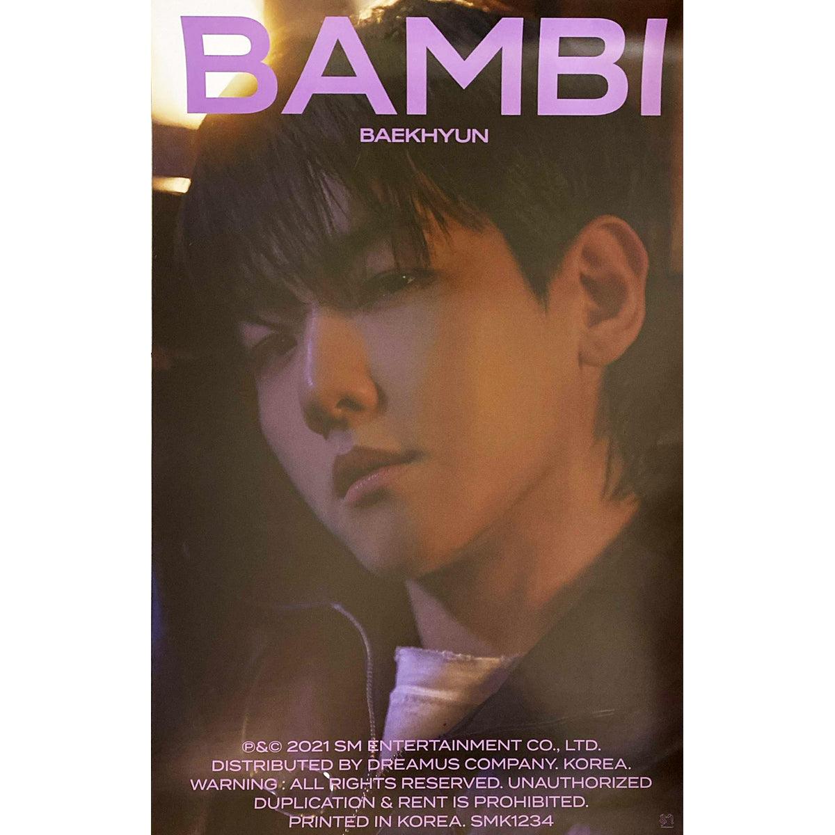 BAEK HYUN 3RD MINI ALBUM 'BAMBI' (JEWEL CASE) POSTER ONLY - KPOP REPUBLIC