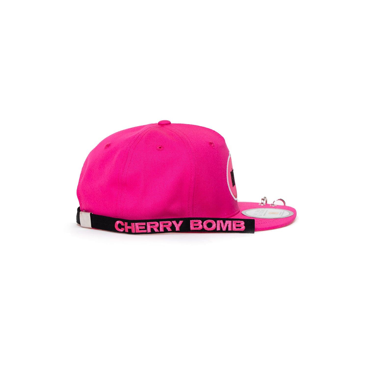 NCT 127 'CHERRY BOMB SNAPBACK HAT WITH LONG STRAP & RINGS' - KPOP REPUBLIC