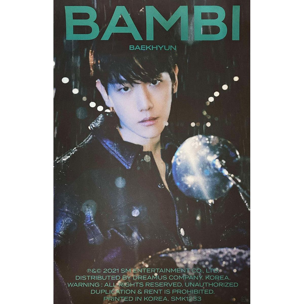 BAEK HYUN 3RD MINI ALBUM 'BAMBI' (PHOTO BOOK) POSTER ONLY - KPOP REPUBLIC