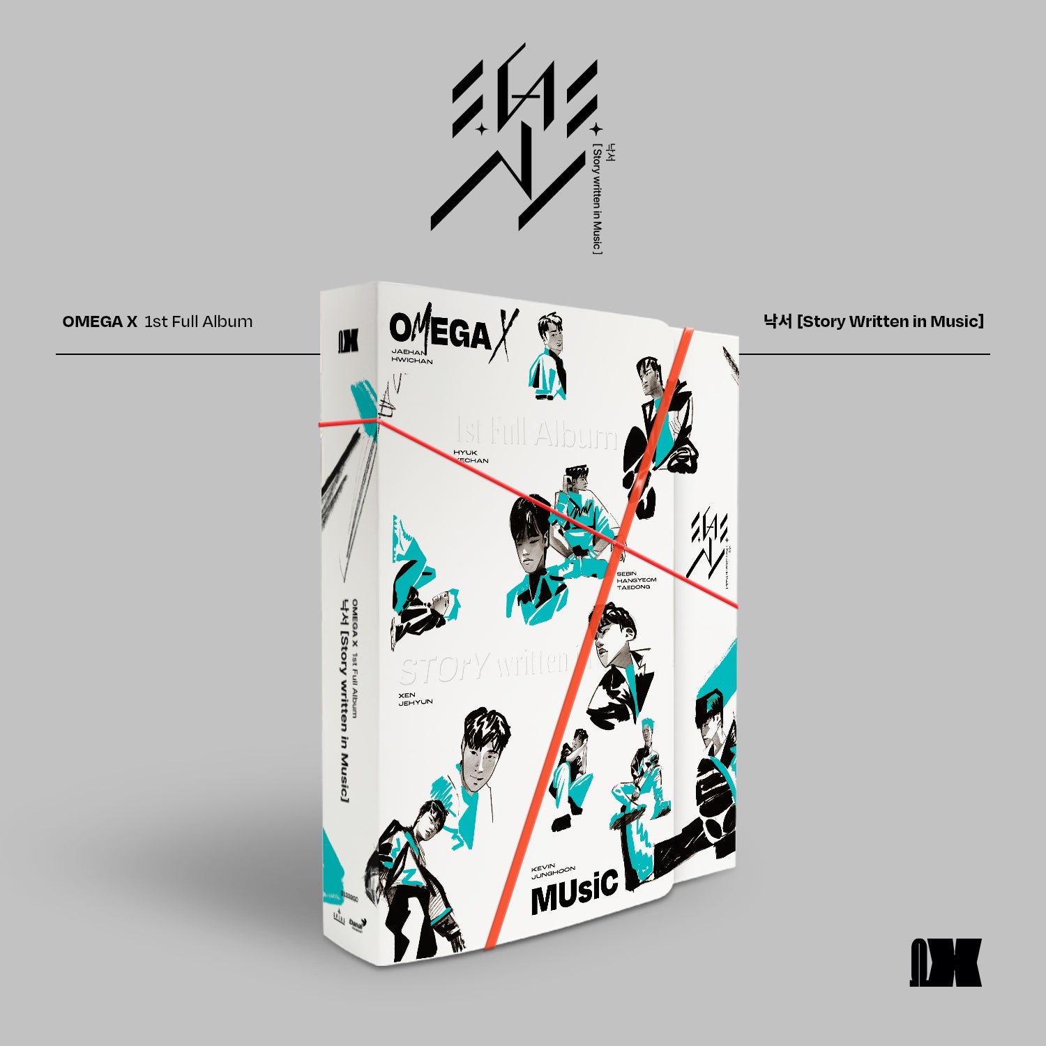 OMEGA X 1ST FULL ALBUM 'STORY WRITTEN IN MUSIC' MUSIC VERSION COVER