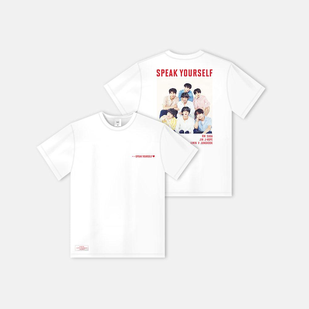 BTS 'SPEAK YOURSELF WORLD TOUR' OFFICIAL T-SHIRT (BTS IMAGE 1_WHITE)