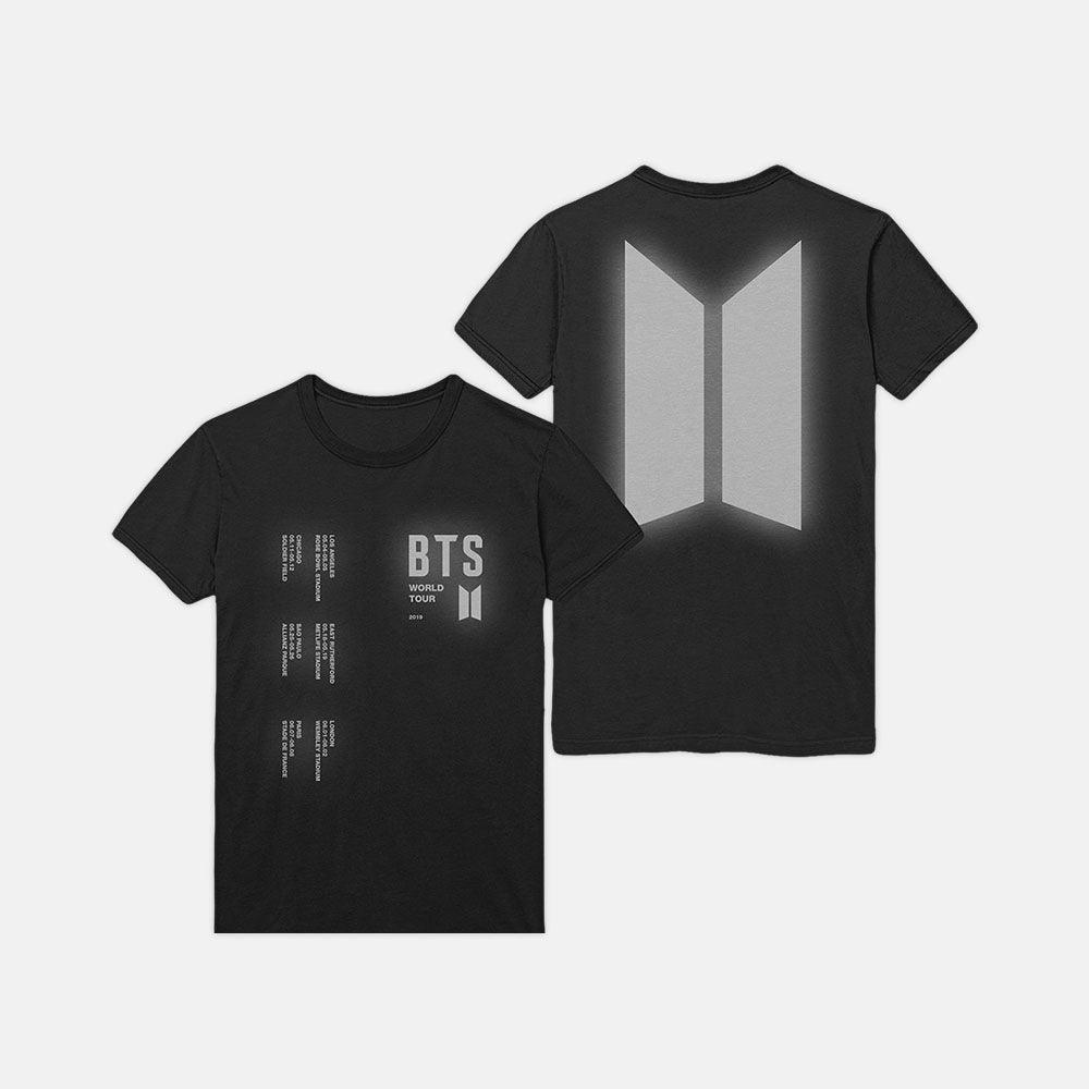 BTS 'SPEAK YOURSELF WORLD TOUR' OFFICIAL T-SHIRT (REFLECTIVE SYMBOL_BLACK)