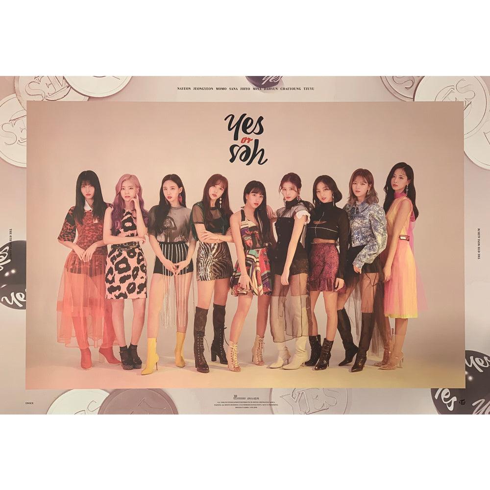 TWICE 6TH MINI ALBUM 'YES OR YES' POSTER ONLY - KPOP REPUBLIC