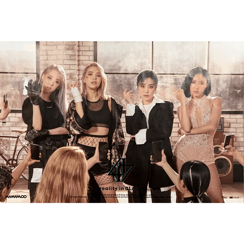 MAMAMOO 2ND ALBUM 'REALITY IN BLACK' POSTER ONLY - KPOP REPUBLIC