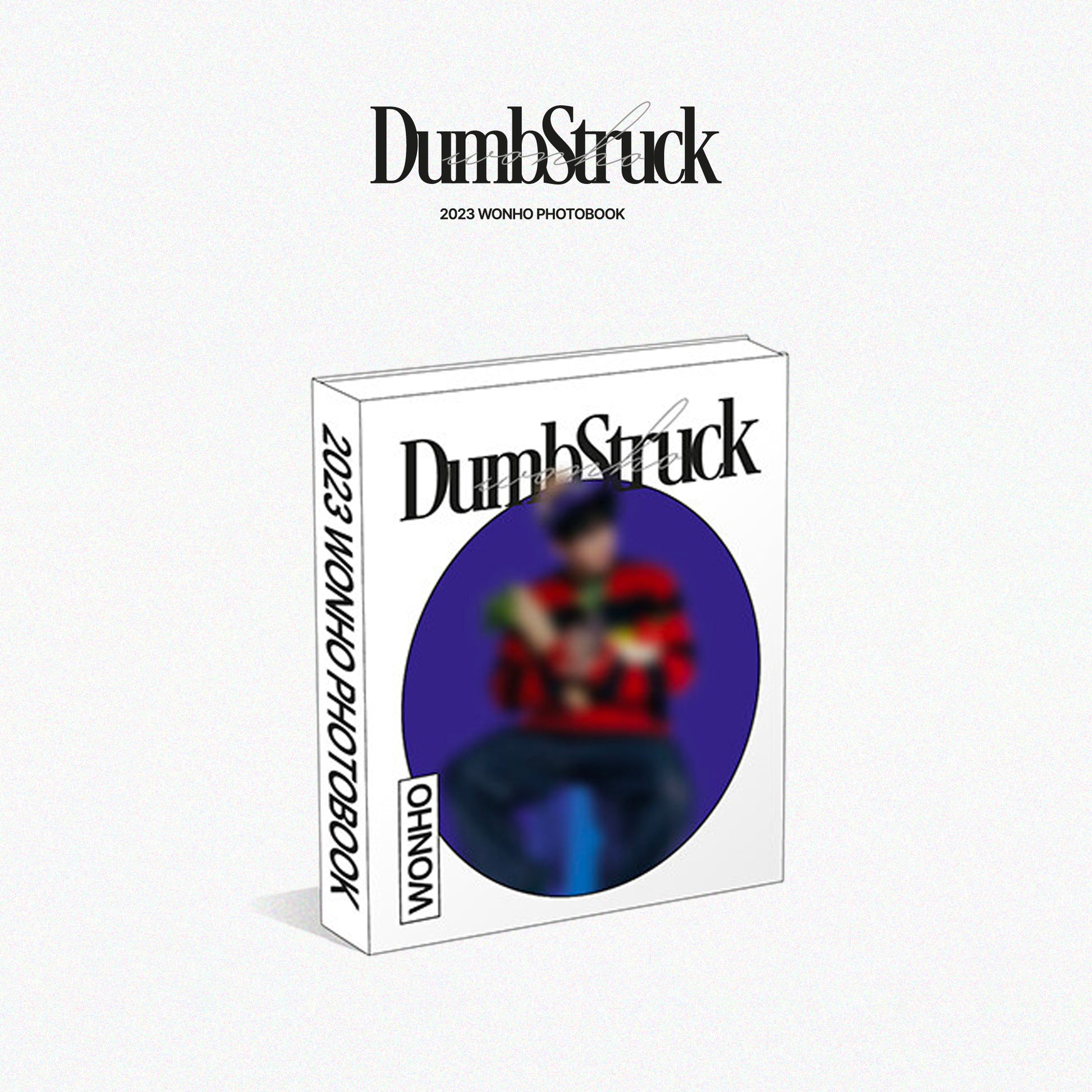 WONHO 2023 PHOTOBOOK 'DUMBSTRUCK' NAVY VERSION COVER